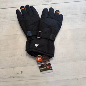 Ozark‎ Trail boys winter ski gloves black and orange L/XL NEW
